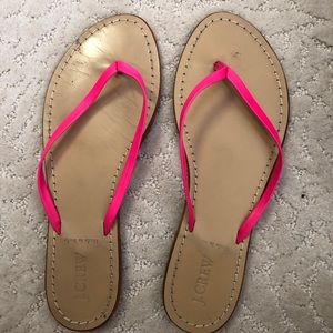 Neon Pink JCrew Sandals